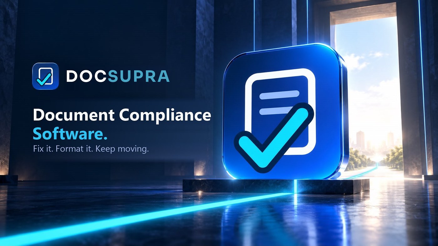 DOCSUPRA, document compliance software for individuals and enterprise organizations: fix any document photo to the exact format, size and resolution an agency asks for. Fix it. Format it. Keep moving.