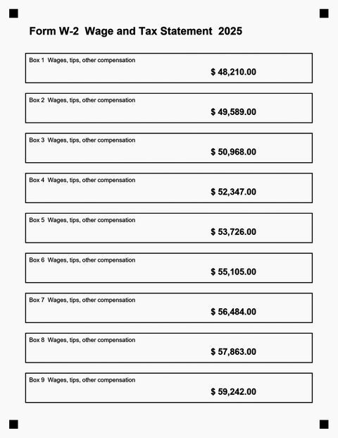 Delivered by DocSupra: W-2 on a dark table, straight and complete.