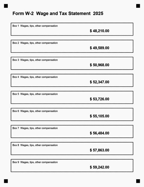 Delivered by DocSupra: W-2 under someone’s shadow, straight and complete.